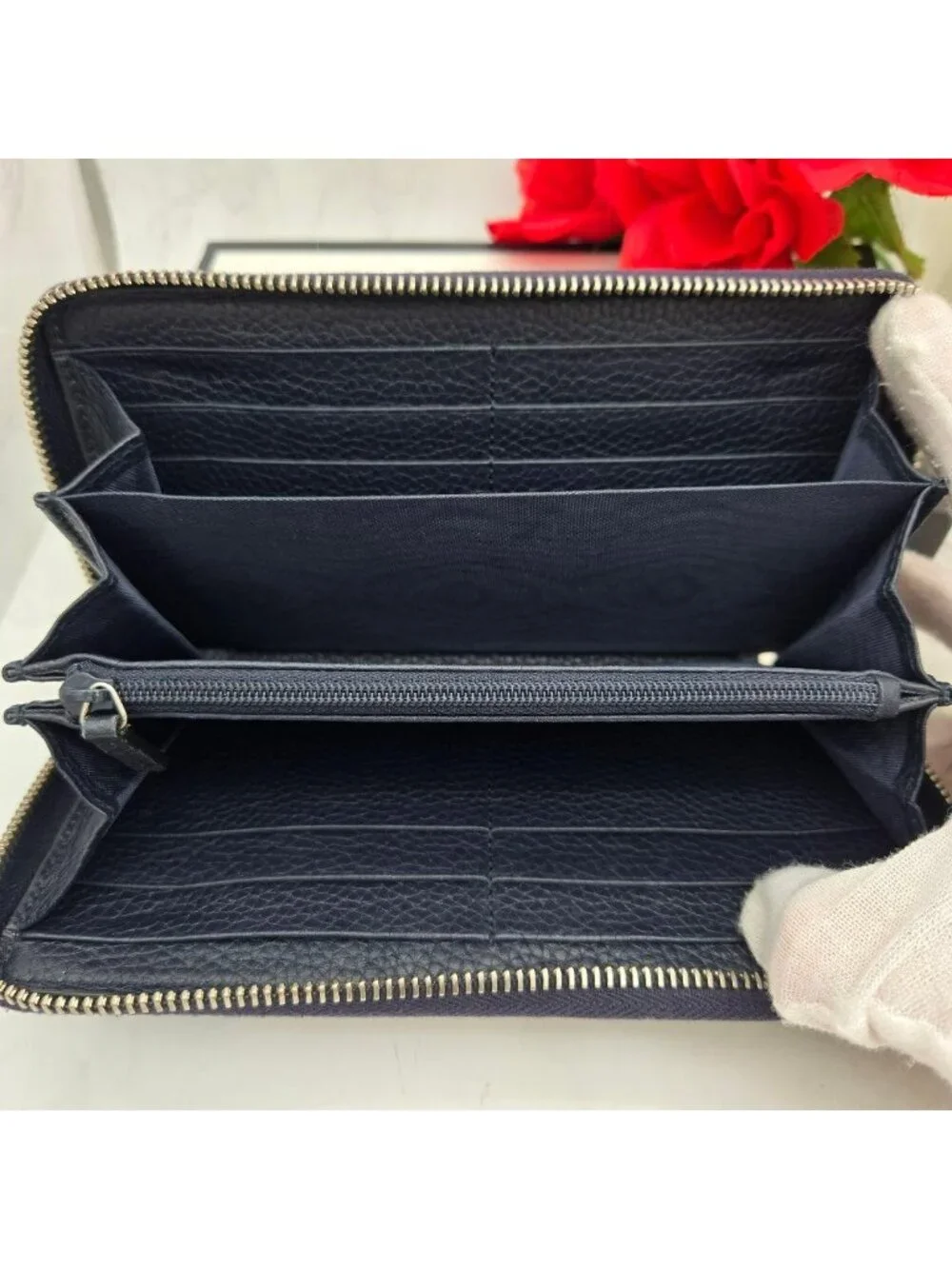 Gucci Wallet Interlocking GG Navy - Picture 12 of 15